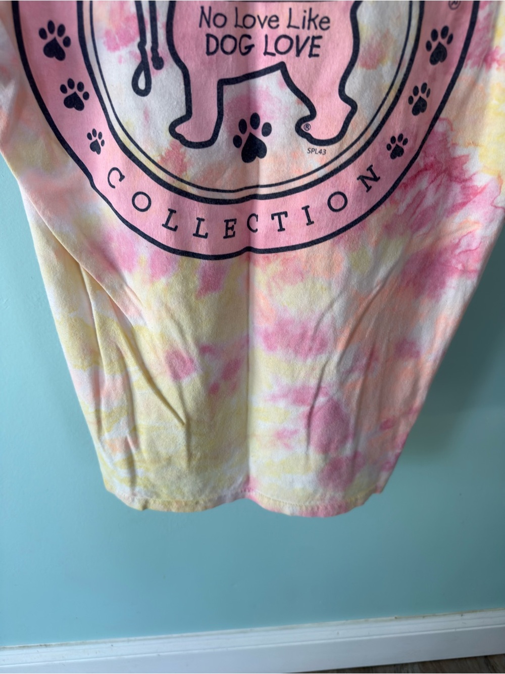 Women’s Southern Puppy Life Collection Tie-Dye Tee in Pink & Yellow Size Medium - Picture 7 of 7